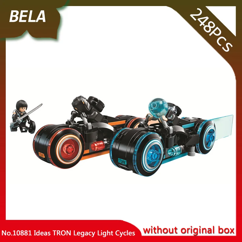 

Bela 10881 248Pcs Ideas TRON Legacy Light Cycles Building Brick Blocks Children Gift Toys Compatible With Legoings