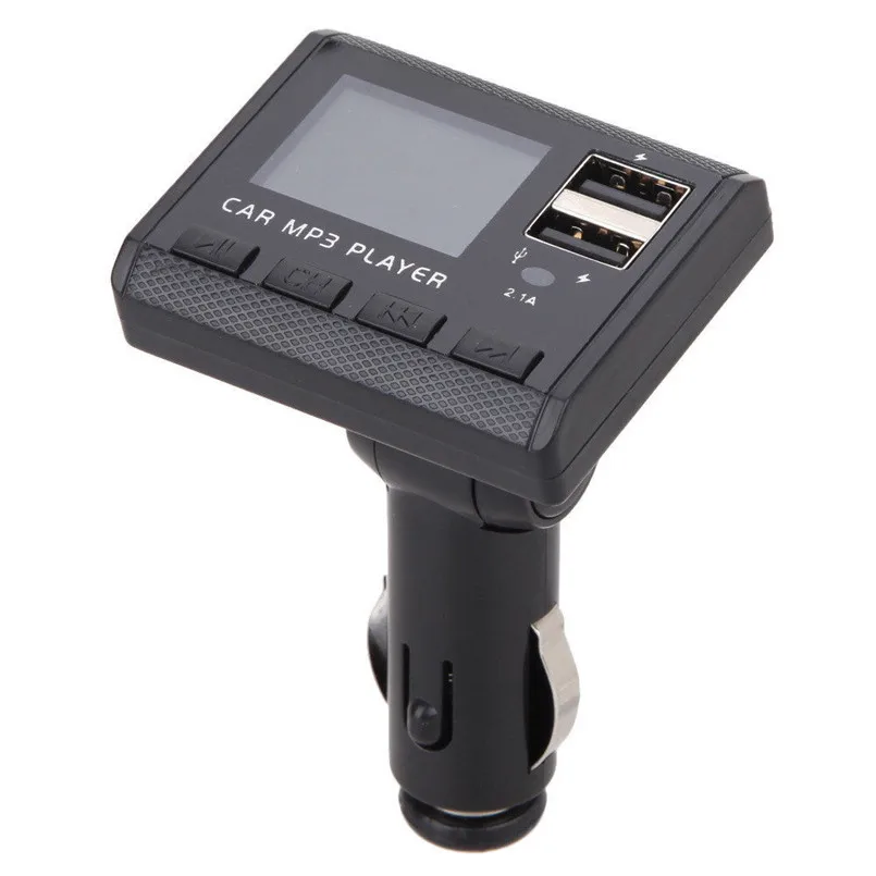 8 In1 Car Music MP3 Player FM Transmitter Modulator Dual USB Charging SD MMC Remote Car FM Transmitter 40MR2707