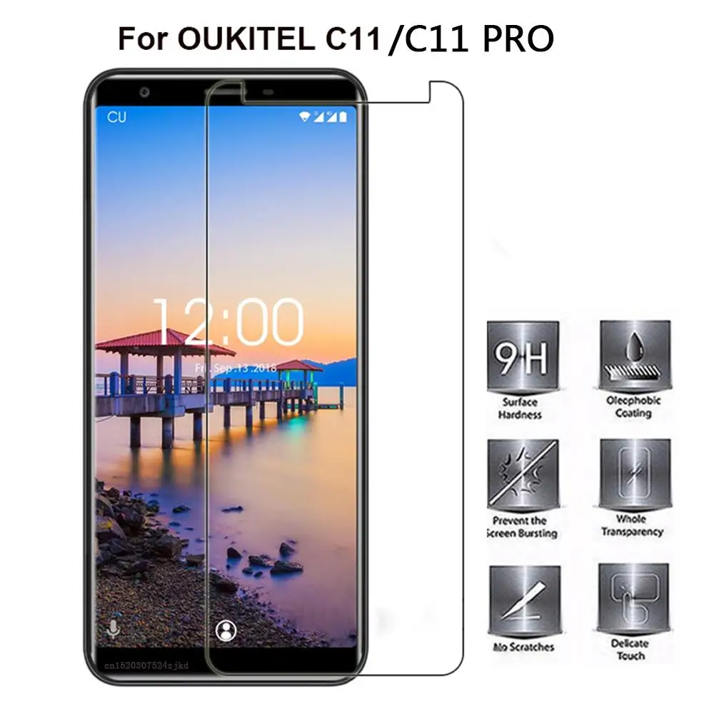 Закаленное стекло 9H для смартфона OUKITEL C11 профессиональная защитная пленка