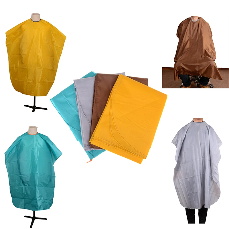 

1pc Hairdressing Waterproof Fabric Apron Good Quality Cutting Salon Hairdressing Dress Cape Random Color