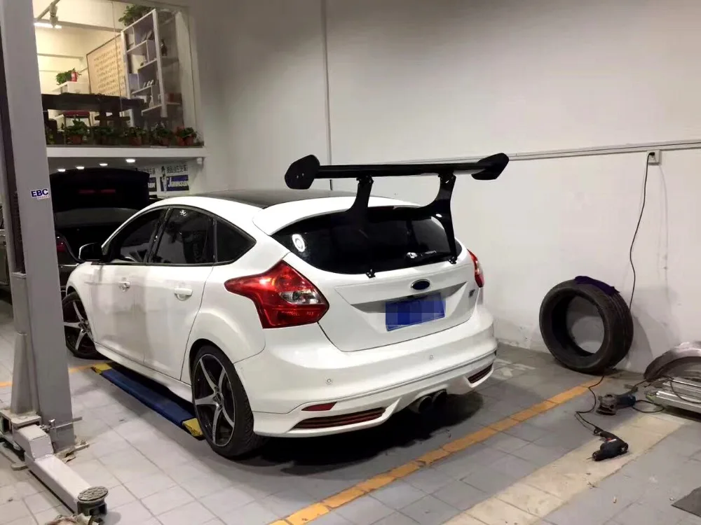 Гоночный стиль углеродное волокно GT Крыло задний спойлер для Ford Focus ST хэтчбек GOLF