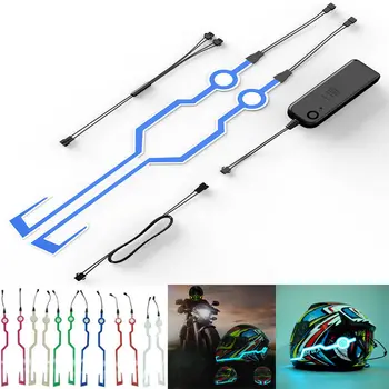 

Motorcycle Helmet Cold Flashing LED Light Stripe Sticker For Night Riding-TW153