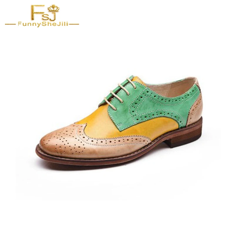 A Mujer Moda 2018 Fsj01 Oxfords Niñas De Hecha Redonda Punta Encaje fsj03 Casual Zapatos Cuero Escuela Zapatillas Mujeres Planos fsj02 Mano Nueva gUqwxdEw