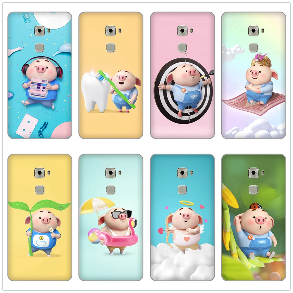 

funny cartoon Animal Piglet pig Cupid Soft TPU Silicone phone Case Cover for Xiaomi 5sPLUS 6X NOTE2 8 A1 5X MAX 2 3 MIX 2