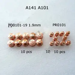 Non-оригинальный Trafimet A141 A101 расходные материалы комплект электрода PR0101 насадка PD0101-19 1,9 мм 10 шт. каждый