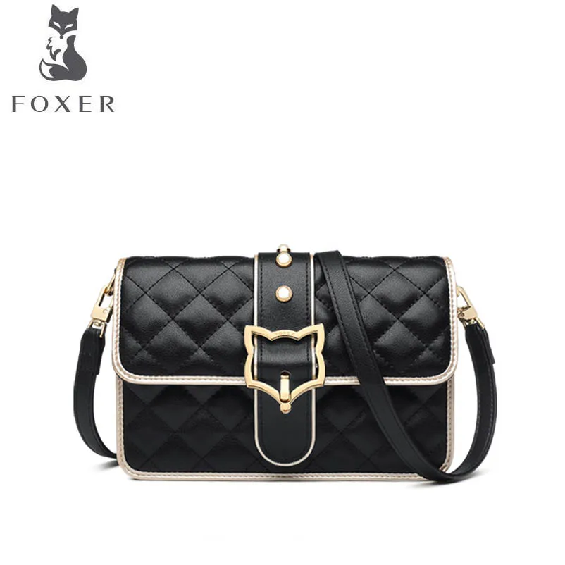 

FOXER luxury fashion high-grade leather female shoulder shoulder bag 2018 new brand-name products 100% high-quality female famou
