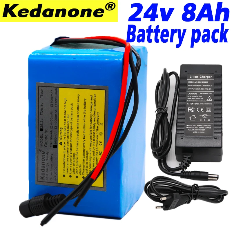 100% 24 v 8Ah литиевая батарея esooter 25 V литий ионный аккумулятор для коляски пакет DC 250 w
