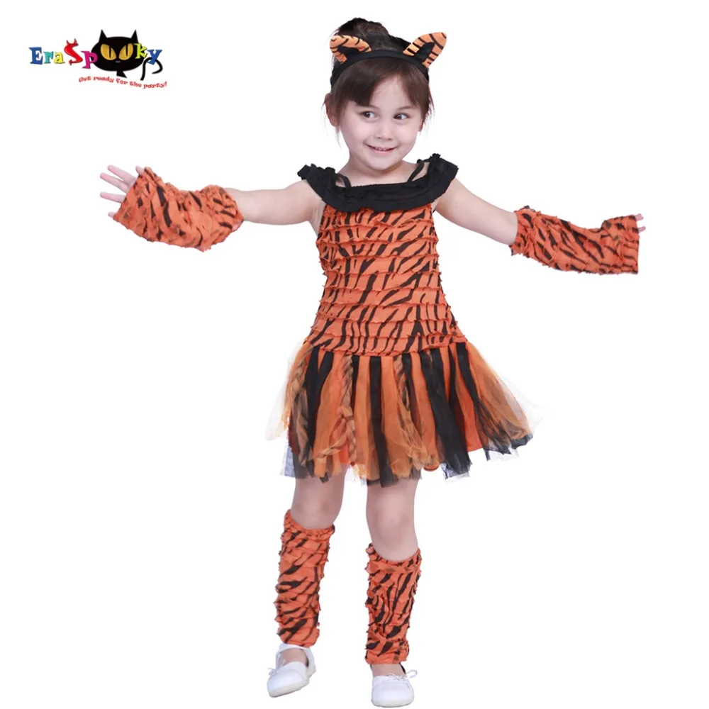 Eraspooky Toddler Party Dress Cute Stripe Tiger Costumes ...