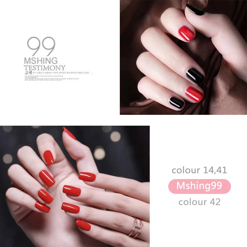 Mshing Gel Polish Set All For Manicure Semi Permanent Vernis top coat UV LED Gel Varnish Soak Off Nail Art Gel Nail Polish