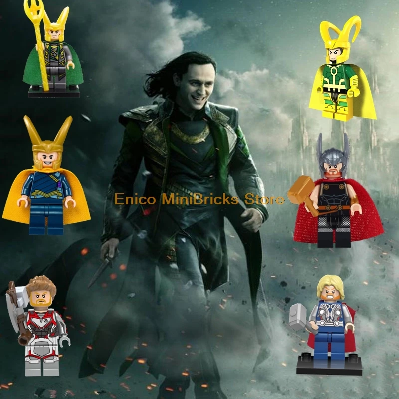 

Thor Marvel Avengers Endgame Loki Loptr Thor Set Ragnarok Building Blocks Super Hero Figures Action Model Toys For Children
