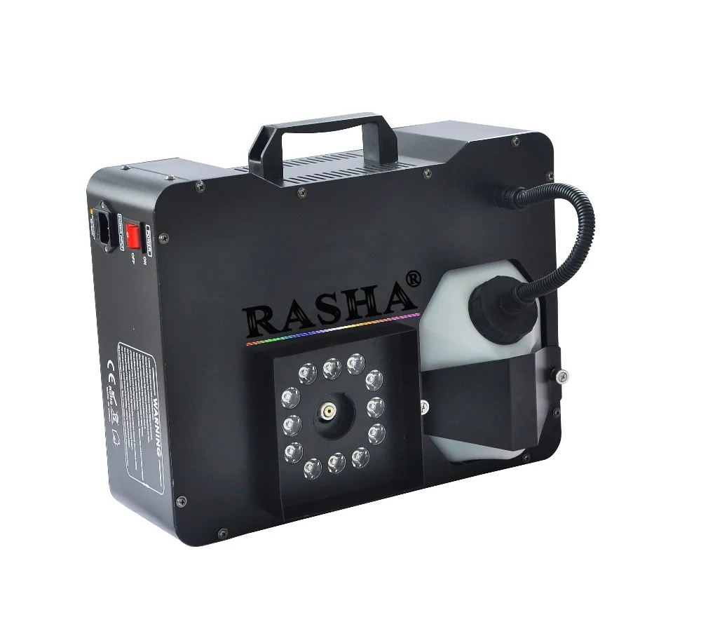 

Rasha Factory 12pcs*3W RGB Color Mixing LED Colorful UP Fog Machine For Wedding Effects Event Party LED Fog Machine