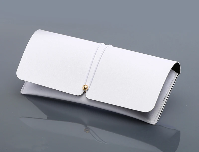 Peekaboo коробка для хранения очков мягкий чехол Кожа Мода Прямая Пользовательский логотип коробка для солнцезащитных очков Пакет Черный Белый