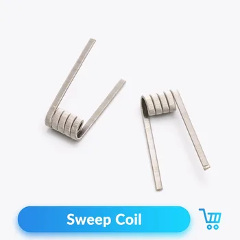 

Quartz Banger 2pcs Sweep Coil Ni80 Prebuild Heating Wire Coils Premade for RDTA Tank Vape Core Atomizer E Cigarettes Accessories