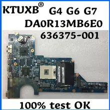 Ktuxb hp павильон G4 G6 G7 636375-001 аккумулятор большой емкости DA0R13MB6E0 Тетрадь материнская плата HM65 PGA989 DDR3 HD6470 1 ГБ Тесты работы