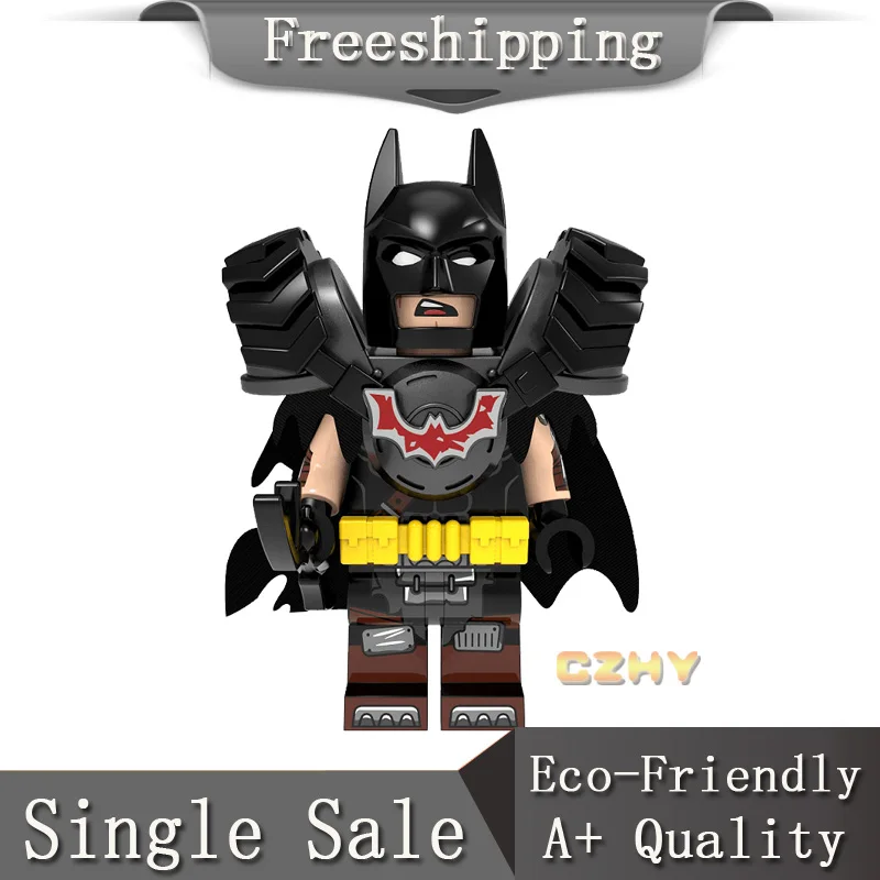 

lEGOE MoiveD Batmans Minifigured Emmet Wyldstyle Sheriff Lord Business Robo Vitruvius Gordon Building Toys for Children KF2056
