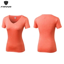 Сексуальная футболка для йоги короткий топ для фитнеса быстросохнущая Спортивная Обтягивающая майка женские футболки компрессионные футболки для бега Спортивная футболка для спортзала или йоги
