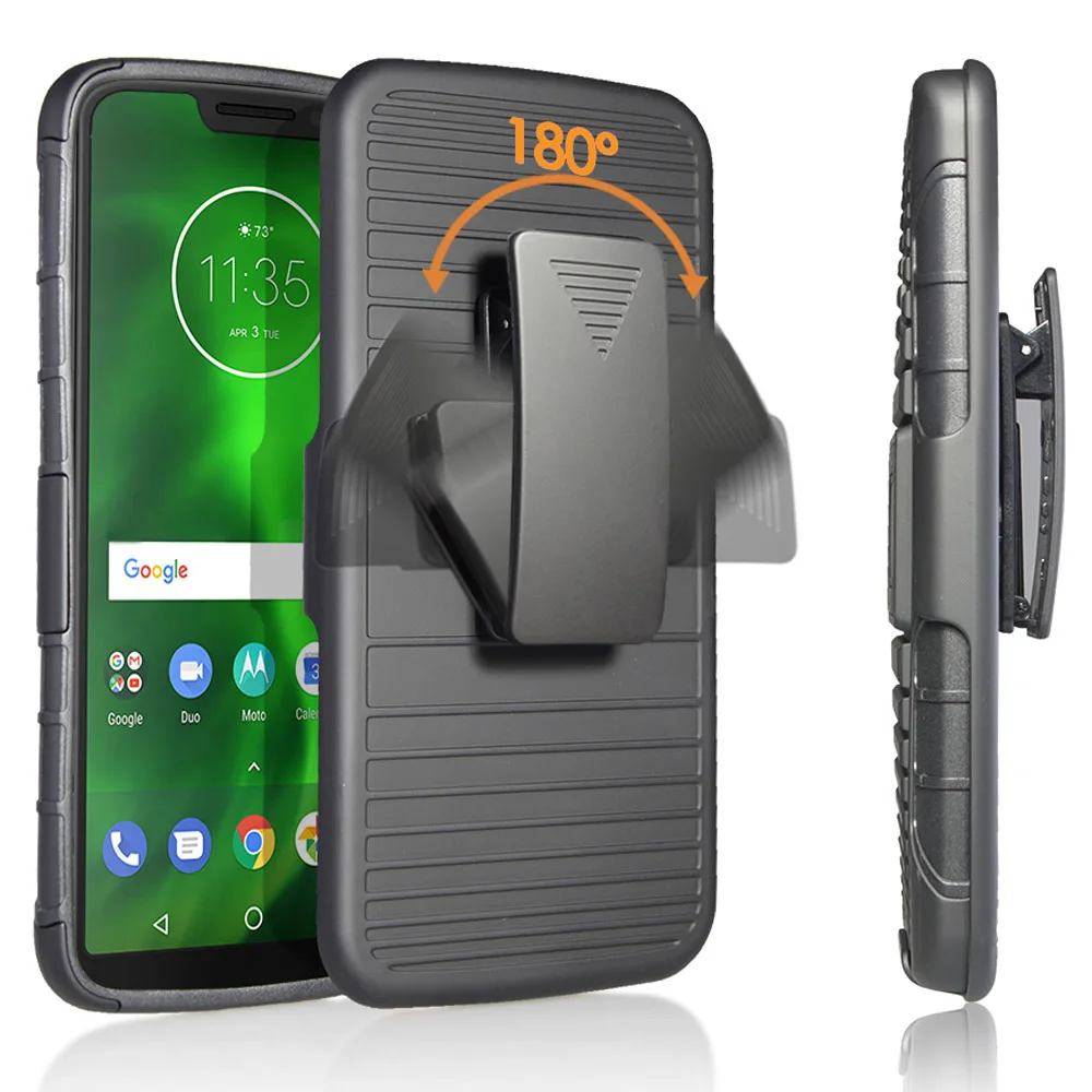 Чехол для Motorola Moto G7 Power / Supra XT1955 сверхпрочный Магнитный армированный чехол с