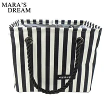 Mara's Dream Женская дорожная сумка простая полосатая Водонепроницаемая моющаяся сумка высокого качества Оксфорд повседневный тренд женский мешок, мешок для вещей