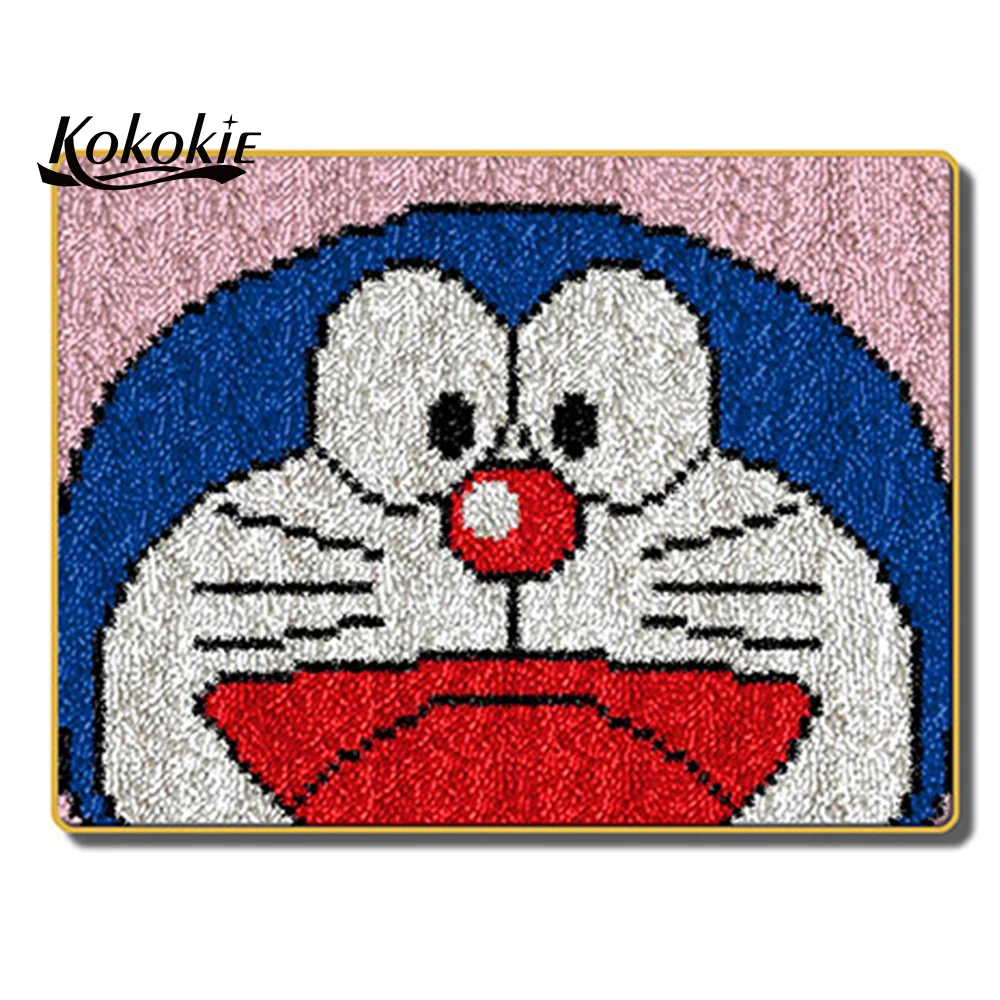 

DIY crochet 3d tapis floor mat for handicraft latch hook rug canvas vloerklee diy tapijt Foamiran for needleworksets knooppakket