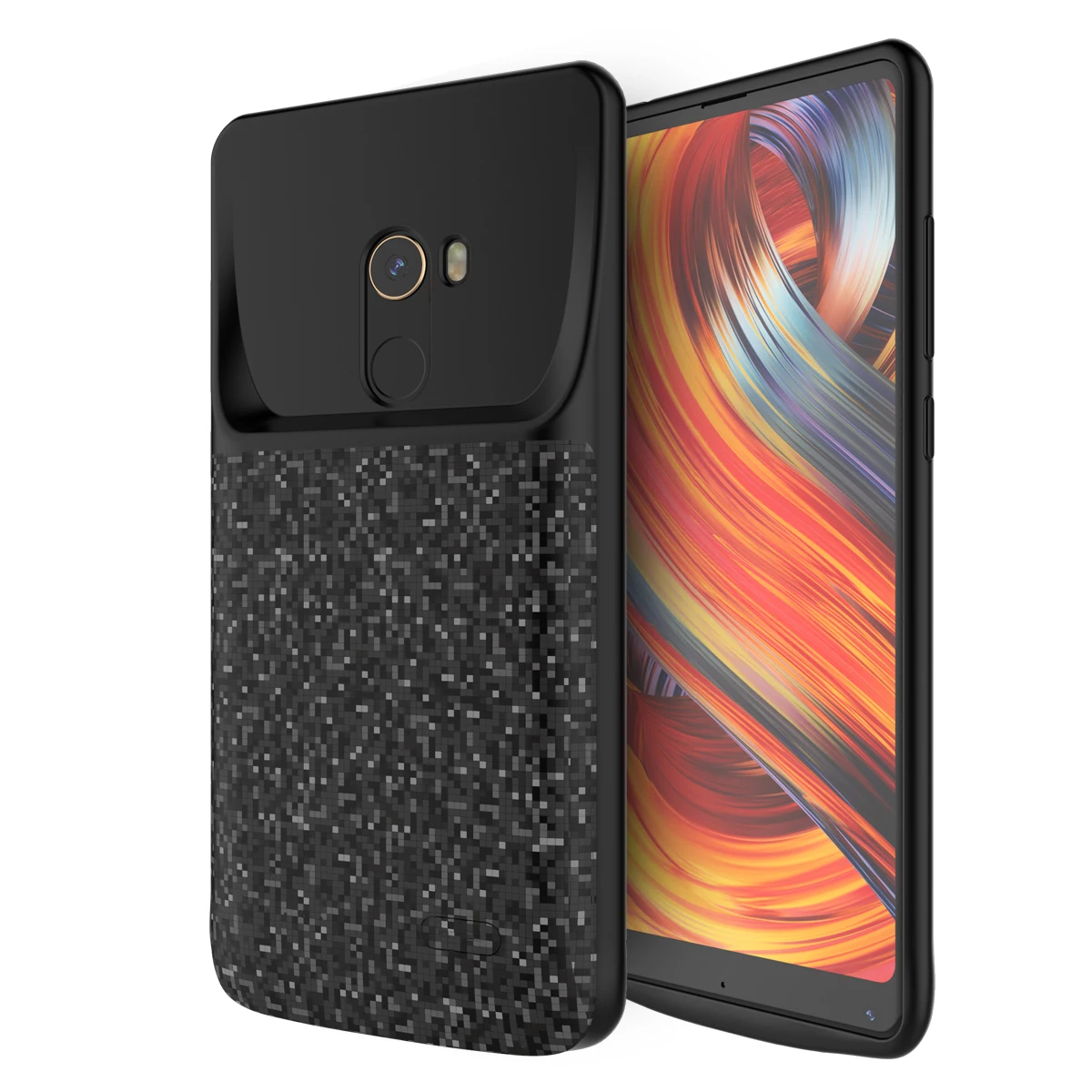 Для Xiaomi Mi Mix 2 Батарея Зарядное устройство чехол для телефона 4700 mAh Мощность банка зарядки чехол внешнее резервное зарядное устройство чехол для Xiaomi Mi Mix 2 - Цвет: BLack