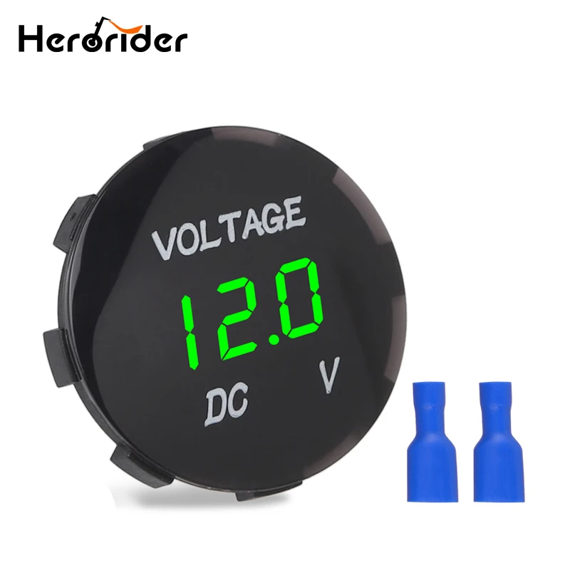 

Car Motorcycle DC12V-24V LED Panel Digital Voltage Meter Display Voltmeter