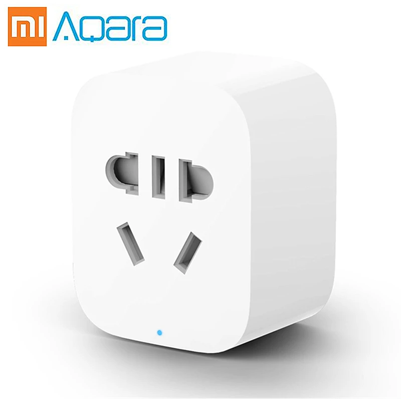 Aqara умная розетка mi jia ZigBee версия plug беспроводной Wi-Fi пульт дистанционного управления для Xiaomi mi комплекты для дома приложение Android IOS - Цвет: mijia smart plug