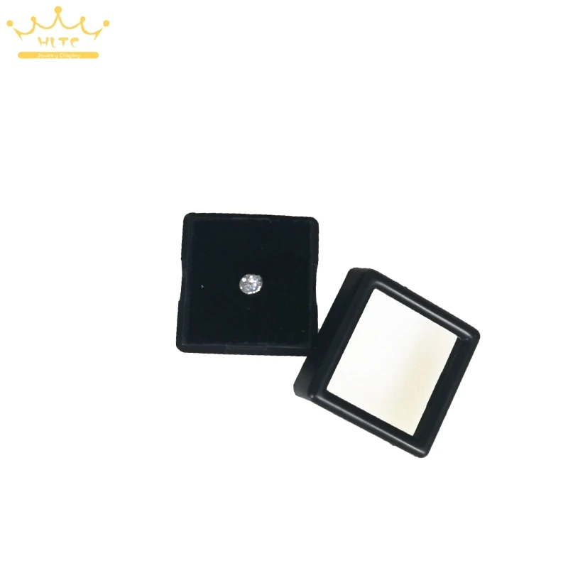 

Free Shipping 5pcs Plastic Square Diamond Box Jewelry Beads/Stud Earring Display Box Case Showcase