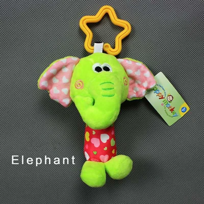 Детские колокольчики для новорожденных мальчиков и девочек, мягкие милые куклы в виде животных, развитие колокольчиков, Детские колокольчики - Цвет: Elephant