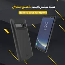 Внешний 5500 mAh ТПУ умный блок питания банк зарядное устройство адаптер чехол для samsung Galaxy Note 8 с линией USB