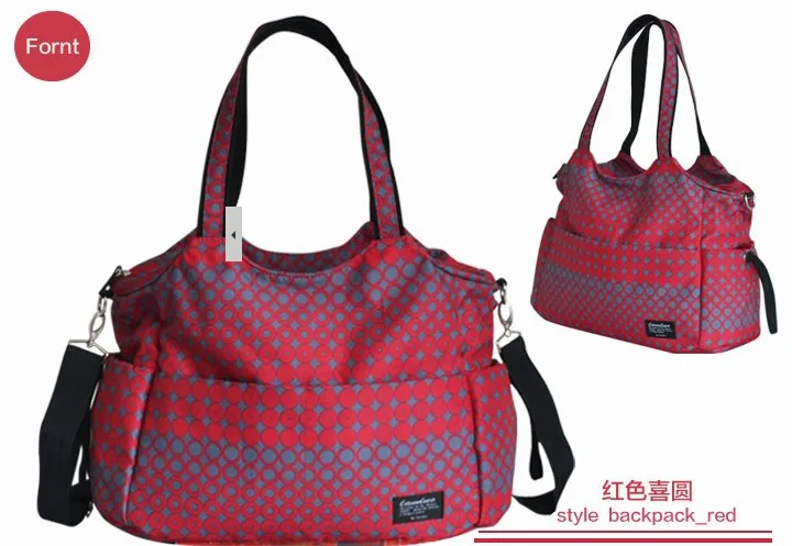 Новые модные Водонепроницаемые многофункциональные детские сумки для подгузников, большая Вместительная дорожная сумка для мамы, мамы, мамы - Цвет: red
