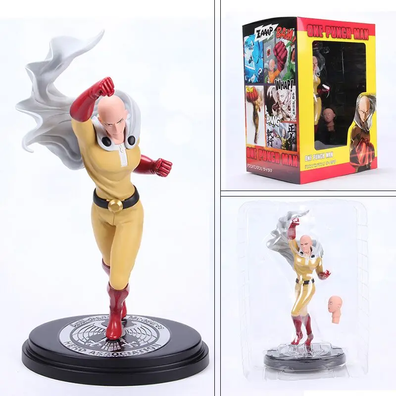 

anime ONE PUNCH-MAN Action Figures Saitama Sensei PVC 23CM Anime Collection Model Toys One punch man