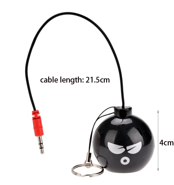 Мини портативный милый провод телефон бомба динамик проводной мм 3,5 мм Джек звуковой ящик усилитель для мобильного телефона ПК ноутбук