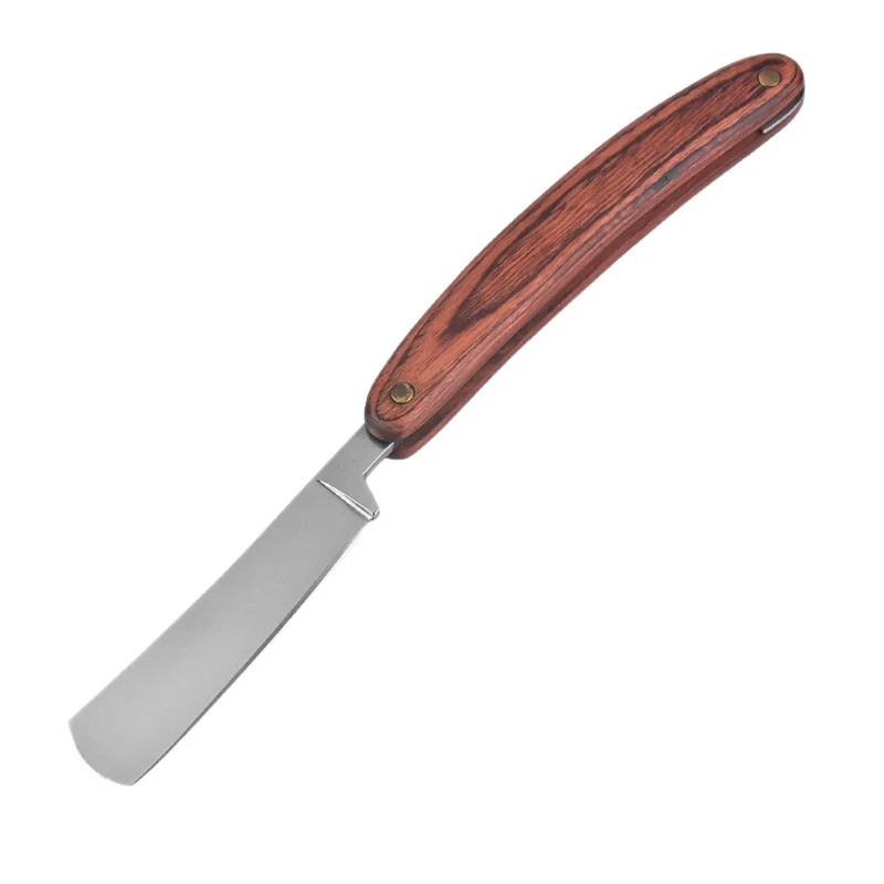 Vintage Old Style Straight Edge Steel Barber Razor Folding Shaving Knife Hair Removal Tools Wood Handle | Красота и здоровье