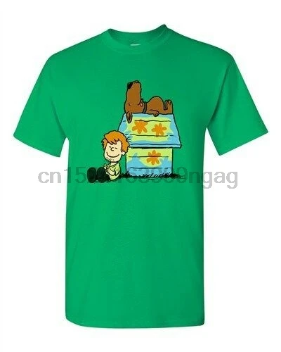 

Scoopy Dog Home Peanuts Cartoon Horror Parody Salih Gonenli DT Adult T-Shirt Tee