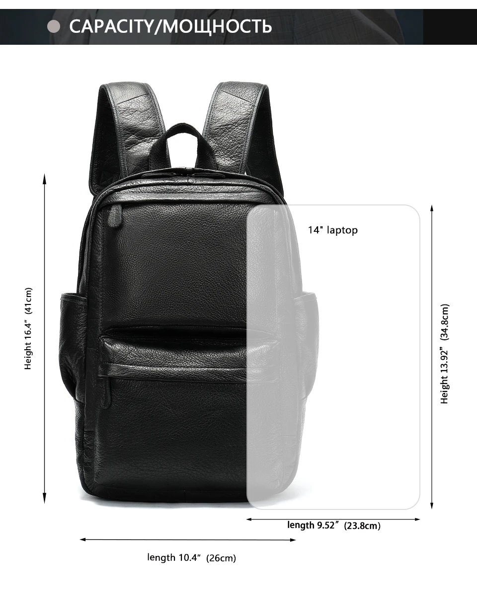 Мужской рюкзак WESTAL из натуральной кожи для мужчин, школьный ранец для путешествий, рюкзак для ноутбука, повседневная мужская сумка через плечо, рюкзак