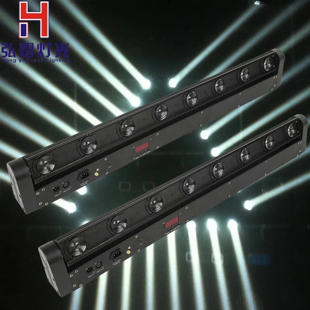 

(2 pieces/lot) led moving head beam light 8*12w led dmx rgbw leds 4in1 stage light for dj Mobile Party led nightclub lights