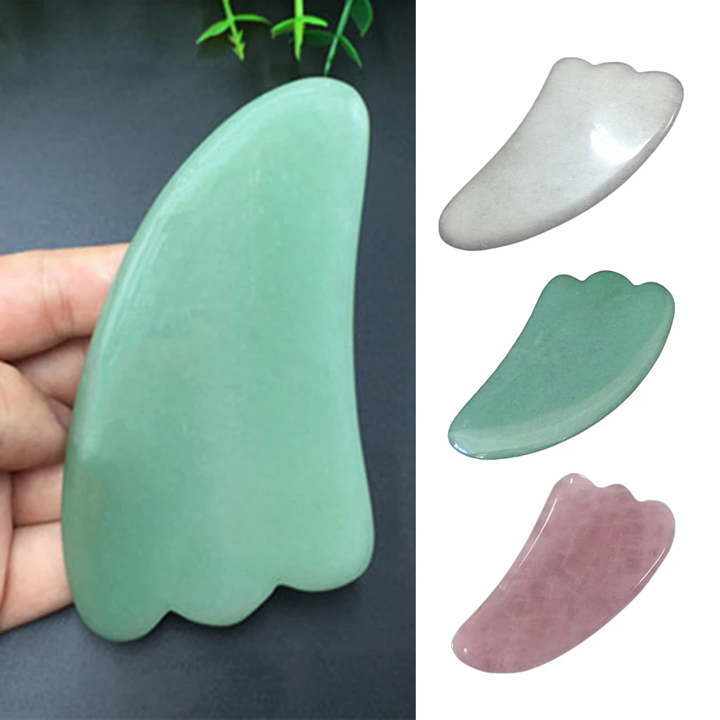 Multi functional Natural Jade Scraping Plate Facial Body Beauty Message