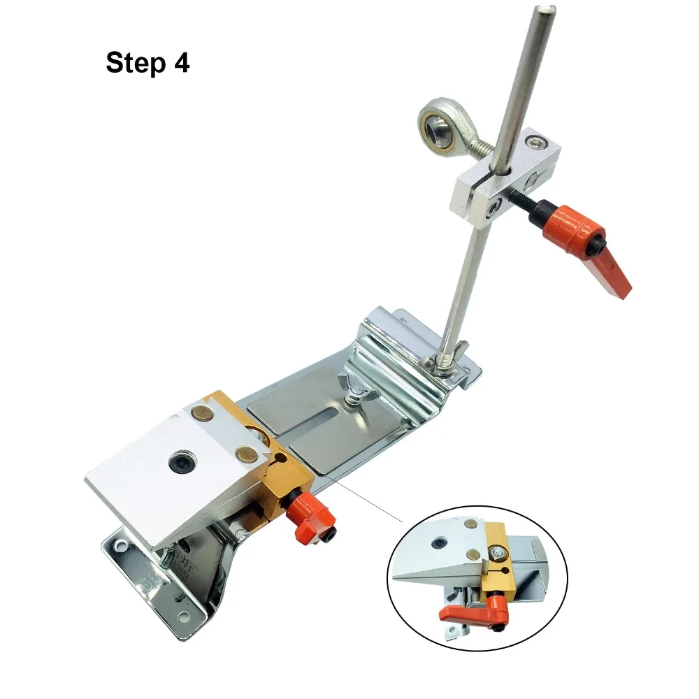 Edge Knife sharpener system reversal clip Cross slider Double row clip Advanced version