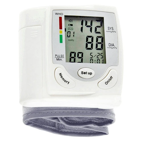Hot item Digital LCD Wrist Blood Pressure Monitor Heart Beat Rate Pulse Meter Measure