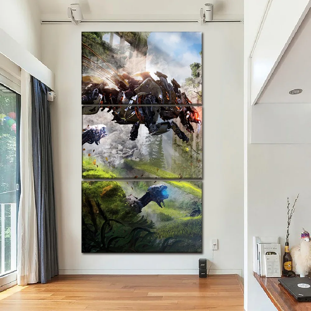 

Canvas HD Prints Modular Pictures Wall Art 3 Pieces Game Horizon Zero Dawn Paintings Modern Home Decorative Posters Framework