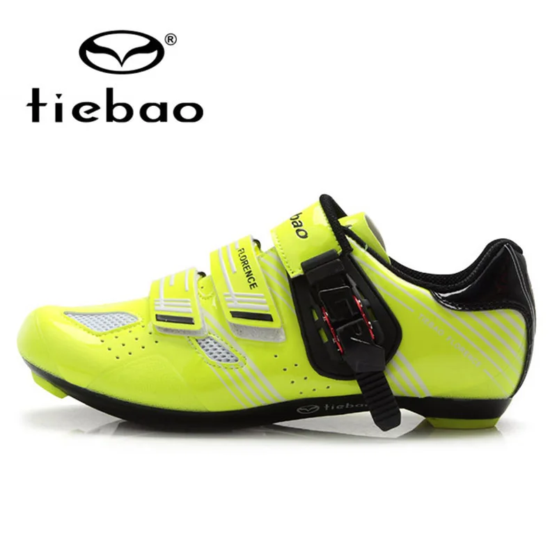 Tiebao Road Cycling font b Shoes b font Breathable Athletic Bike Self Locking font b Bicycle