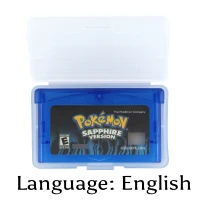 

32 Bit Video Game Cartridge Pokemonn Sapphire Version Console Card US Version English Language Support Drop Shipping