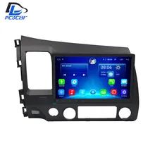 32G ROM android 6.0 gps car multimedia radio player no traço para HONDA CIVIC antes dos 2012 anos de navegação fone de ouvido estéreo