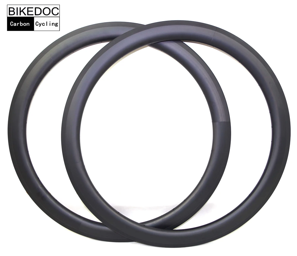 

BIKEDOC 700C*23MM Width Carbon Rims 50MM Tubular And Clincher Bicycle Rims