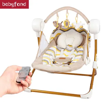 

Free ship! Electric baby swing music rocking chair automatic cradle baby sleeping basket placarders chaise Bluetooth send gifts