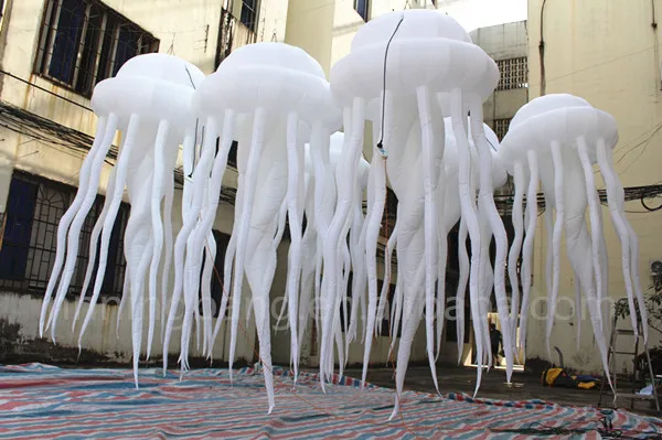 

Free shipping 3.2m long Popular inflatable decorating jellyfish balloon