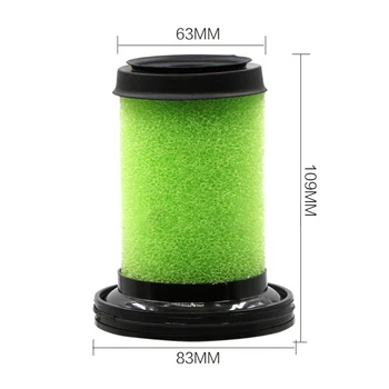 

V-Gorgeous 1pack Washable Green Vacuum Cleaner Filter for Gtech AirRam Mk2 / AirRam Mk2 K9 Vacuum Cleaner Replacement Parts