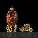 QIFU Горячая подарки большой Королевский Красный Императорский Пасхальное яйцо стиль копилка - Цвет: combination 3