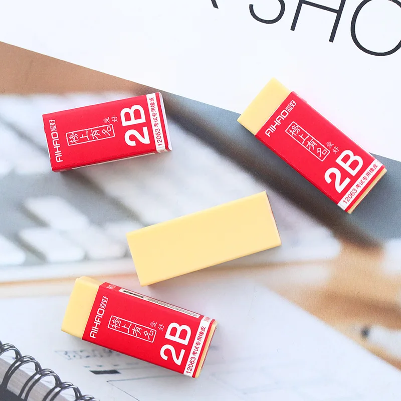 1pc 2B Eraser Student Test Series Eraser Rubber for School Stationery