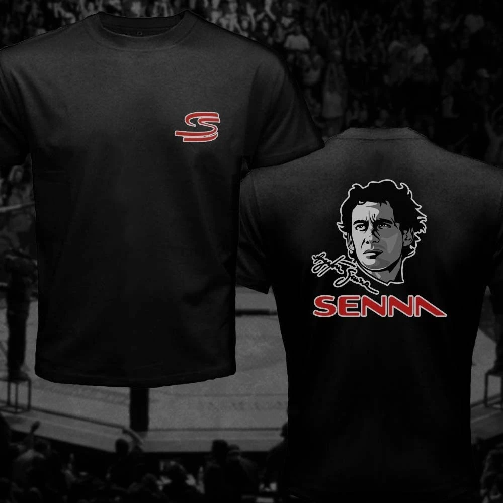 

Ayrton Senna Brazil Legend Men 2019 Summer Round Neck Men T Shirt T Shirt Summer Famous Clothing Create T-Shirt Top Tee